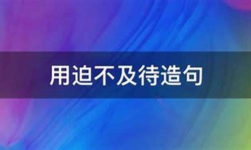 迫不及待造句_迫不及待造句三年级