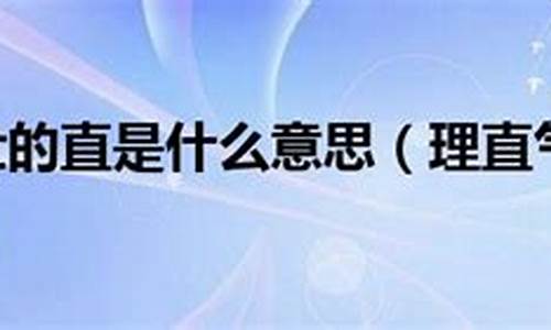 理直气壮的意思解释_理直气壮的意思解释是什么